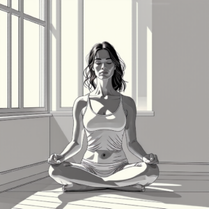 woman meditating to simplify and reclaim her life